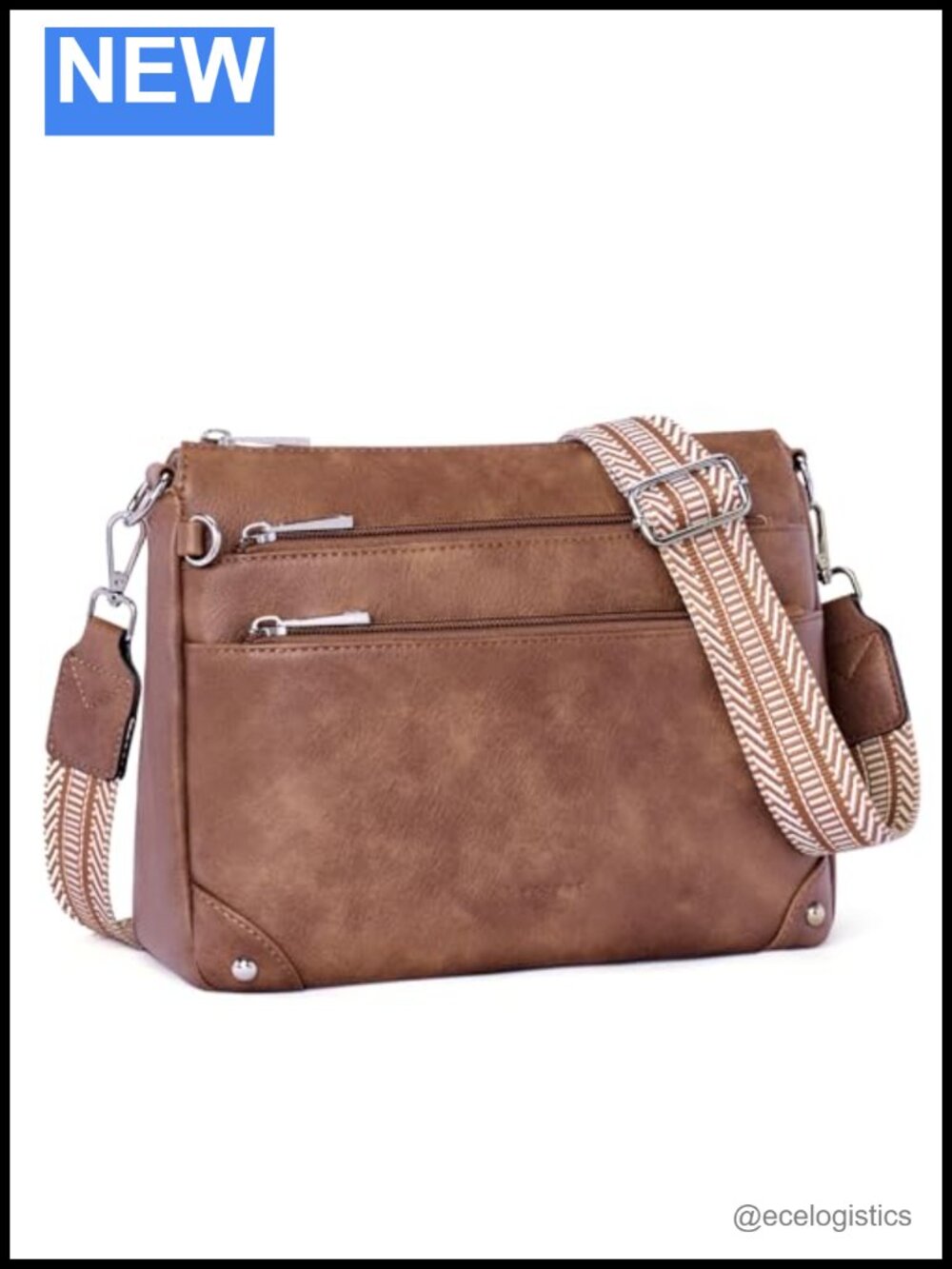 Women's PU Leather Crossbody Bag RFID Travel Shoulder Purse
